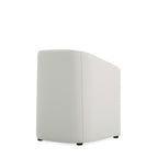 Anna Round Vegan Leather Armchair in Stone
