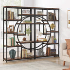 68.89" Height Industrial 5-Tier Rustic Brown Etagere