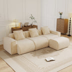 Streamlined Design Modular 3 Seat L Shape Sectional Sofa