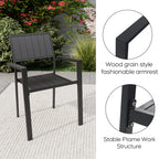 Modern Outdoor Indoor Metal Side Chair Set of 2