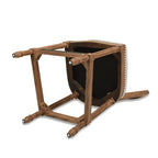 Triomphe Rattan Wicker High Back Armless Counter Bar Stool