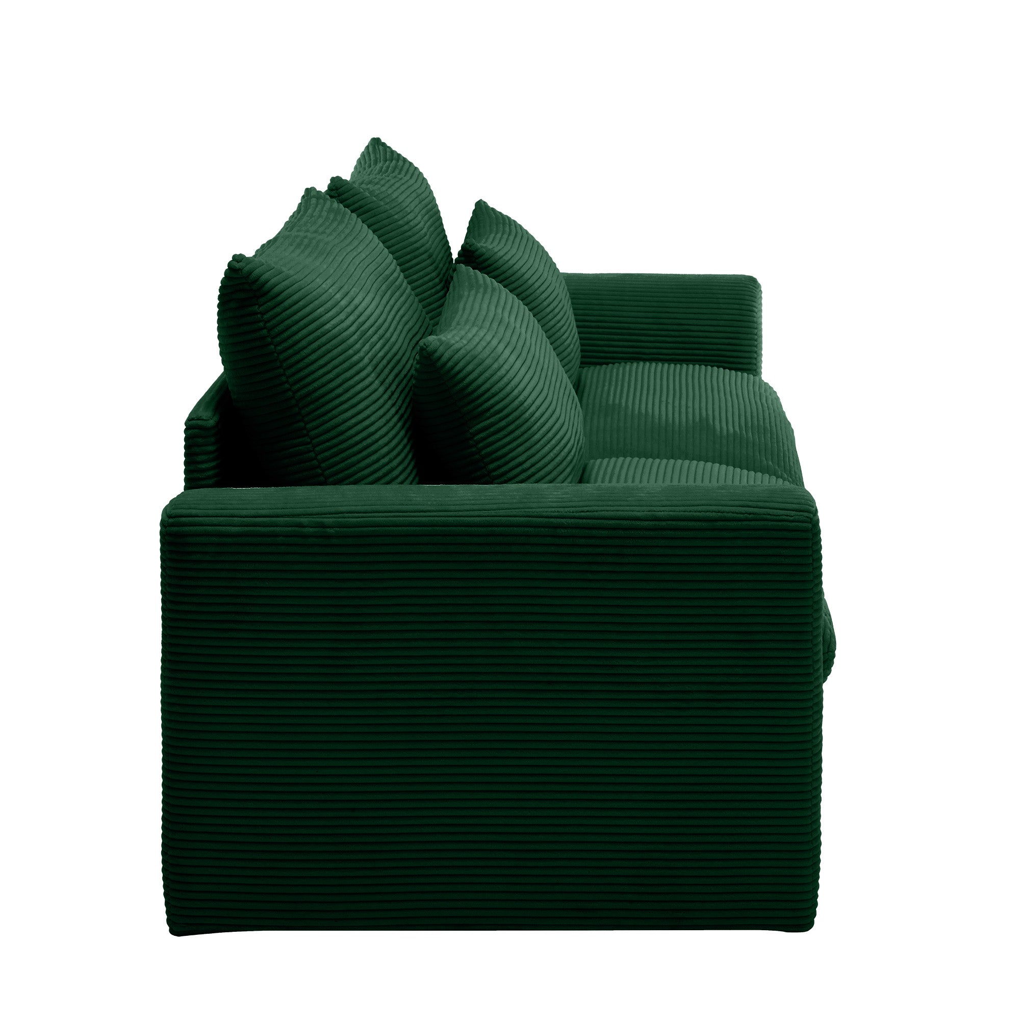 Modern 2 Seater Corduroy Fabric Sofa