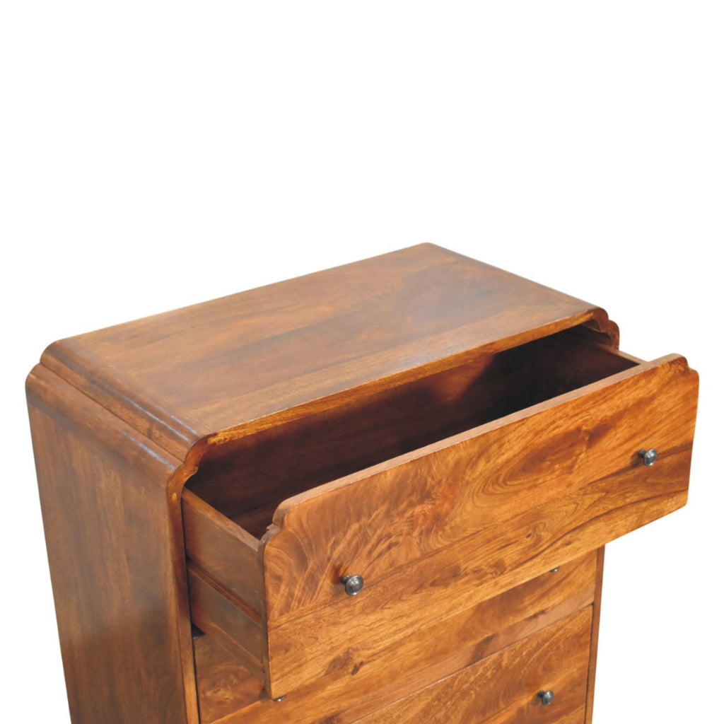 Solid Wood Newton Chest, 3-Drawers, Chestnut