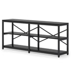 70.9" Extra Long Console Table with Storage Shelves