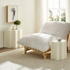 2PCS Set Side Table with Wavy Edges Design