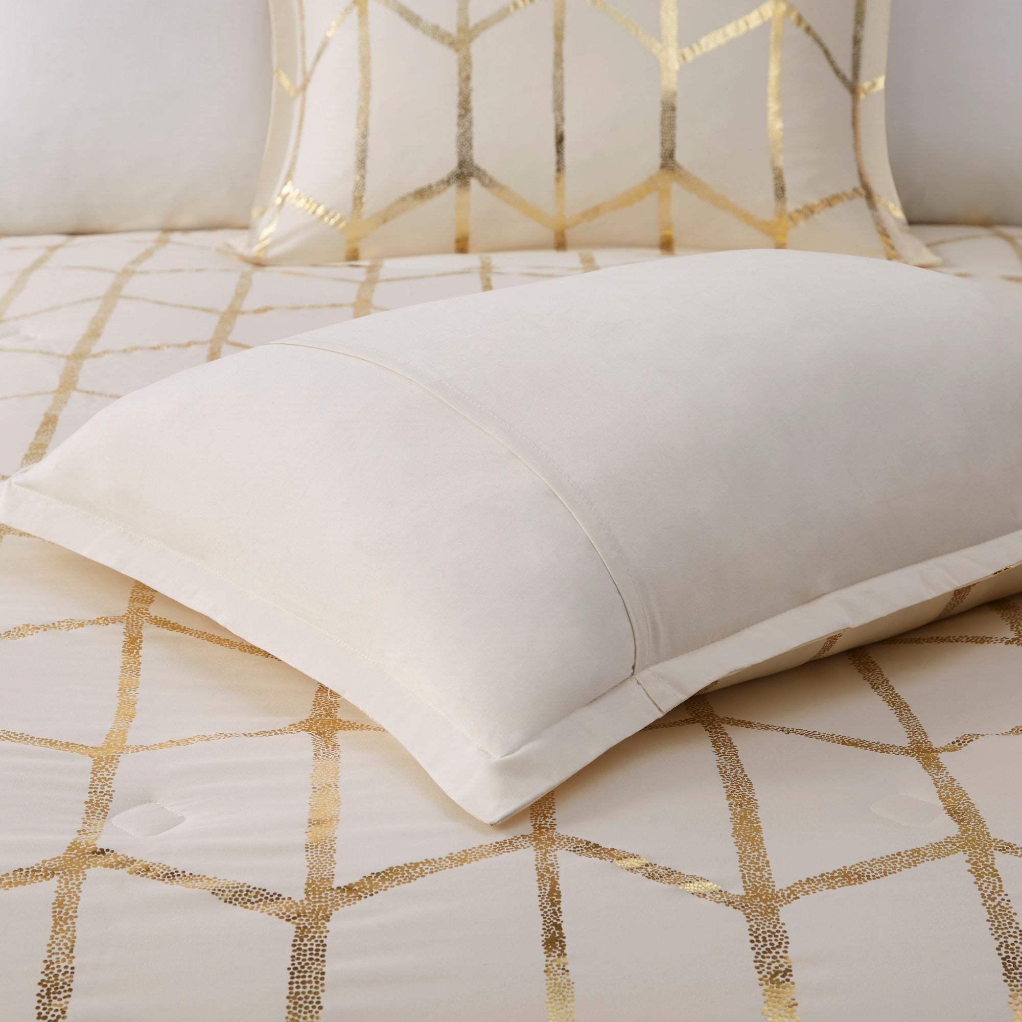 5-Piece Full/Queen 100% Polyester Brushed Printed Comforter Set