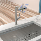 360° Pull-Down Kitchen Faucet with 4 Spray Modes