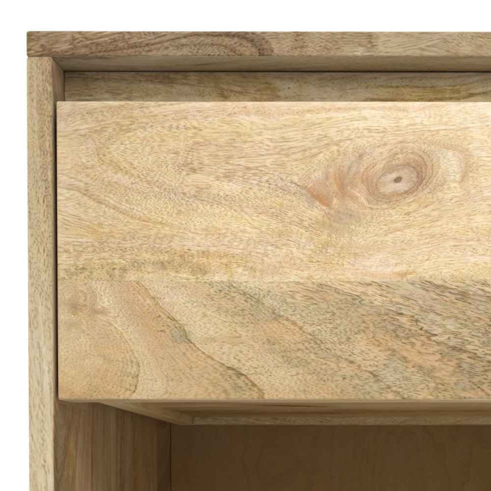 Hunter Solid Mango Wood Nightstand in Refined