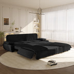 94.5" King Size Pull Out Sofa Bed - 3-in-1 Convertible Sleeper Sofa