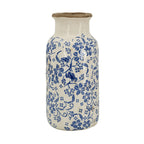 Delftware Inspired Ceramic Vase