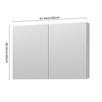 36'' W x 26'' H Surface Frameless Mirror Medicine Cabinet