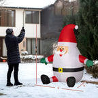 Inflatable Christmas Santa Claus with Rotating Light
