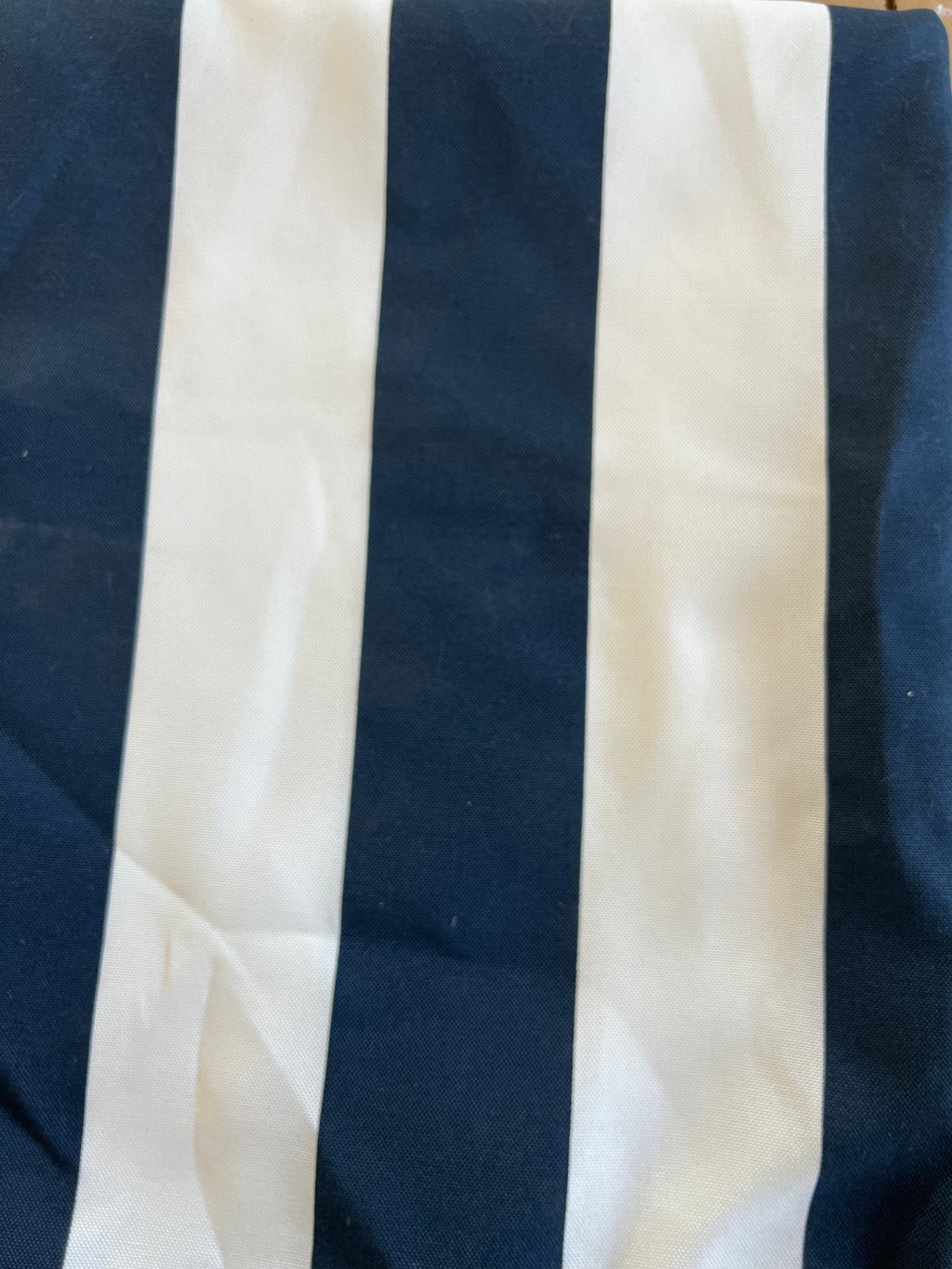 2 Pack Outdoor Pillow Covers - Navy Blue/White Striped