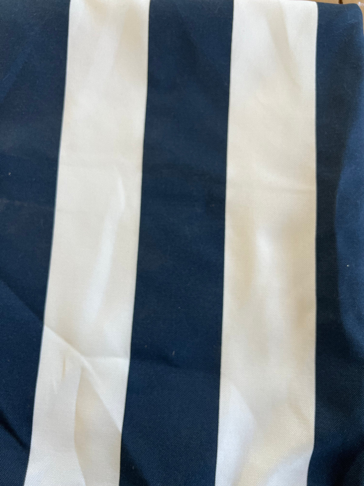 2 Pack Outdoor Pillow Covers - Navy Blue/White Striped