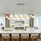 75.6'' Large Pendant Lamp with Opal Glass Shade