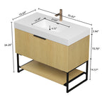 YOLAN 36" Bathroom Vanity & Sink