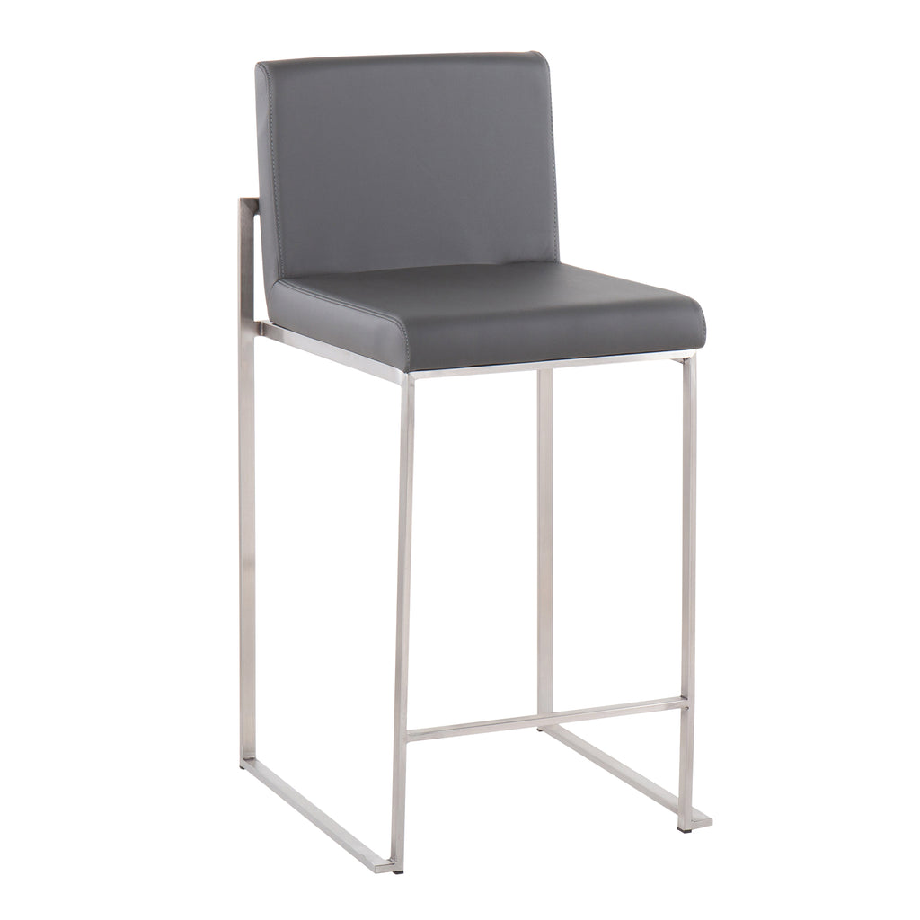 Contemporary High Back Counter Stool