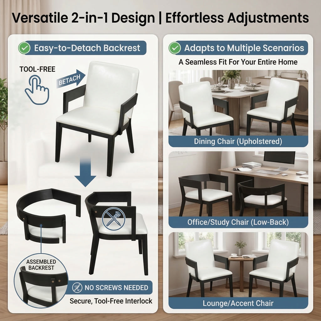 2-Piece Modern Dining Chairs