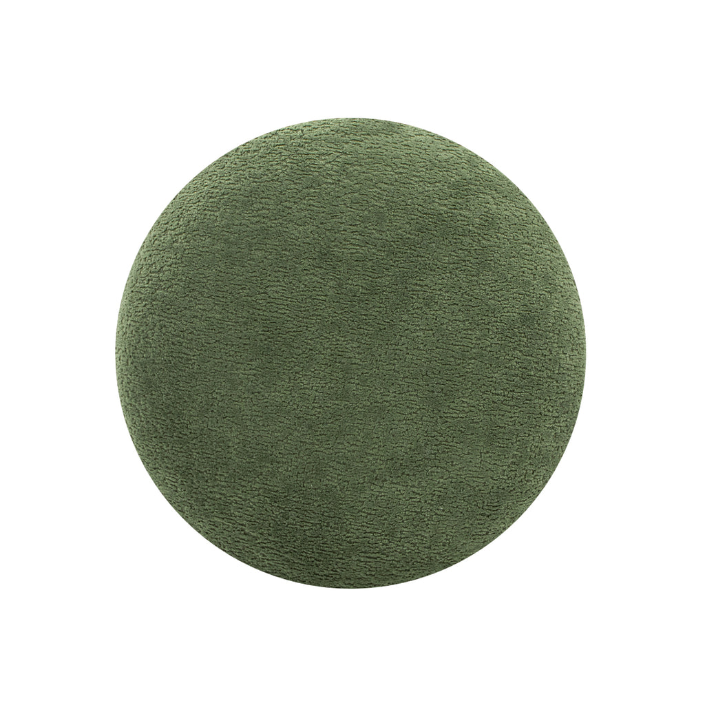 Fuji 15" Mushroom Footstool Ottoman, Moss