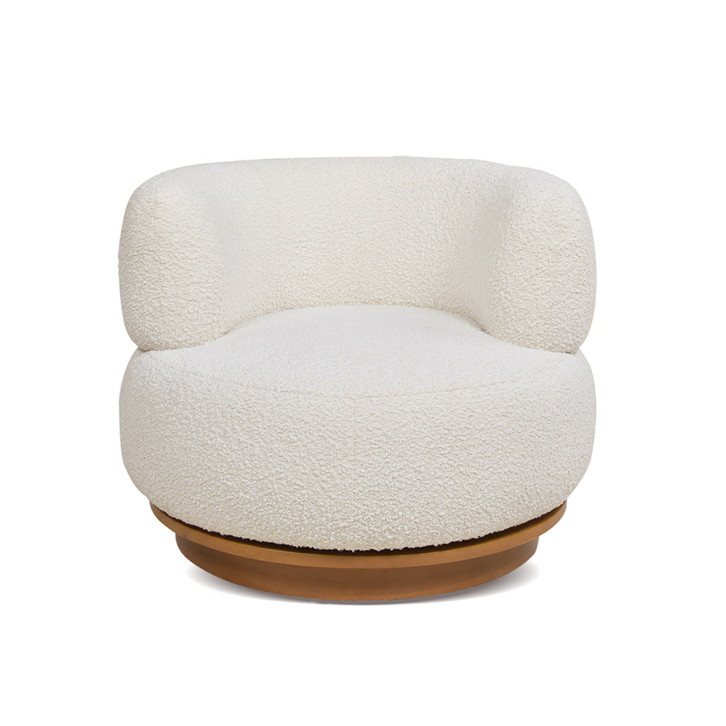 Fuji 360 Swivel Low Barrel Back Accent Chair