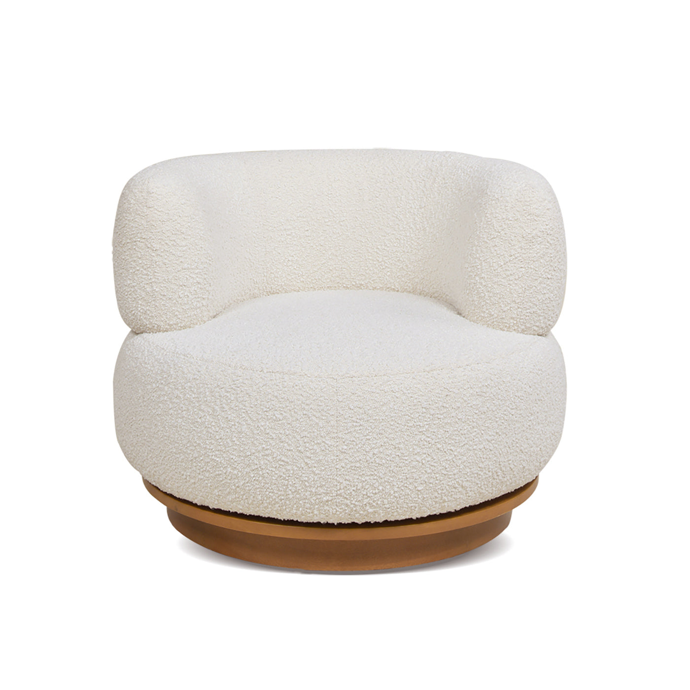 Fuji 360 Swivel Low Barrel Back Accent Chair