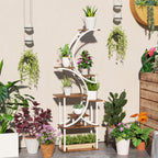 Outsunny 8 Tier Plant Stand Indoor, 62" Tall Plant Shelf