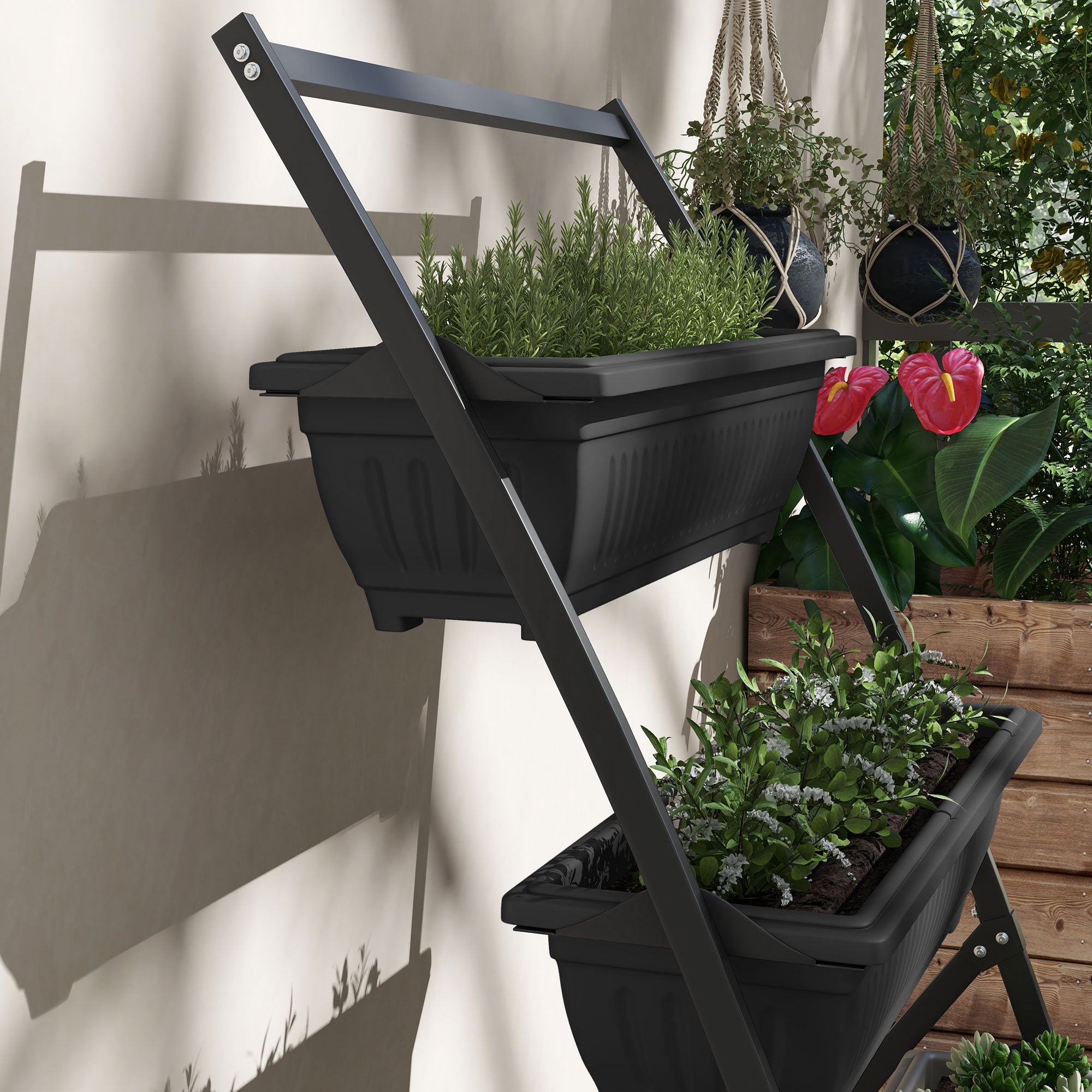 Outdoor Plant Stand Grow Container for Vegetable & Flowers