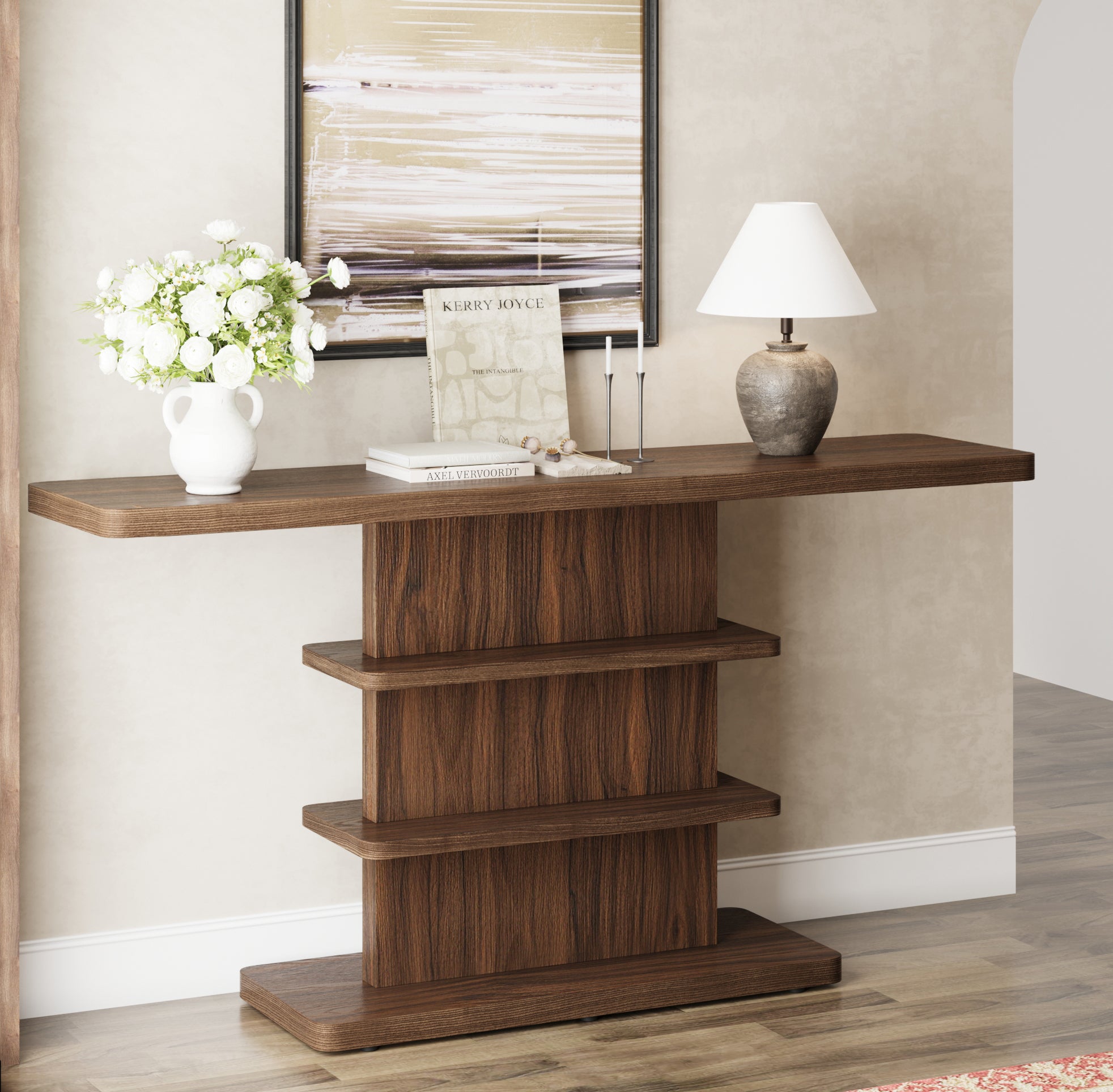 63" Vintage Narrow Console Table