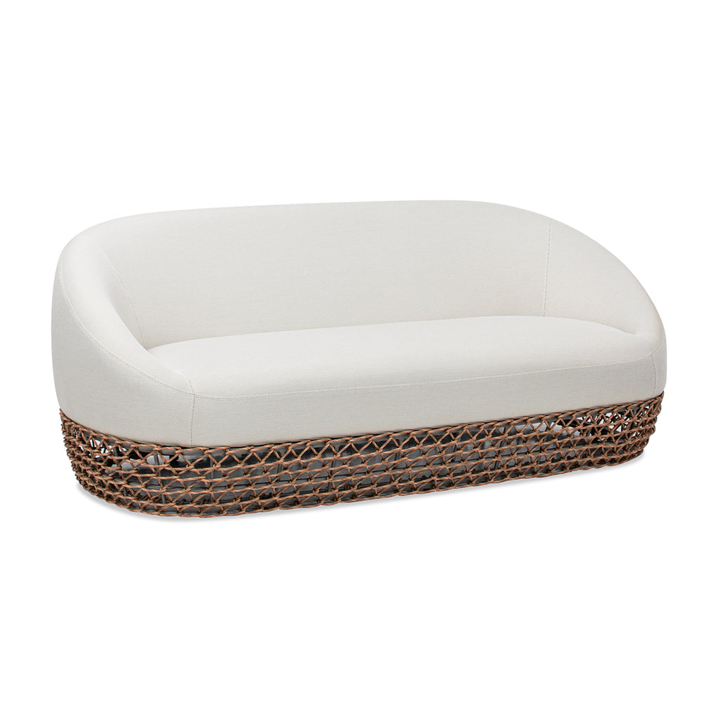 Willow 71" Upholstered Woven Patio Deep Seating Sofa
