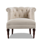 Katherine Tufted Accent Chair, Sky Neutral