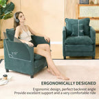 Comfy Living Room Sofa Chair Single - Modern Reading Armchair