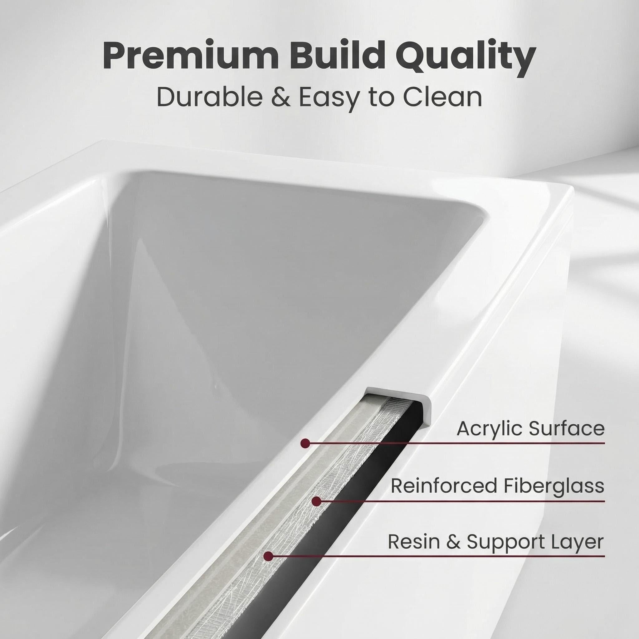 67" Hydrotherapy Jetted Bathtub