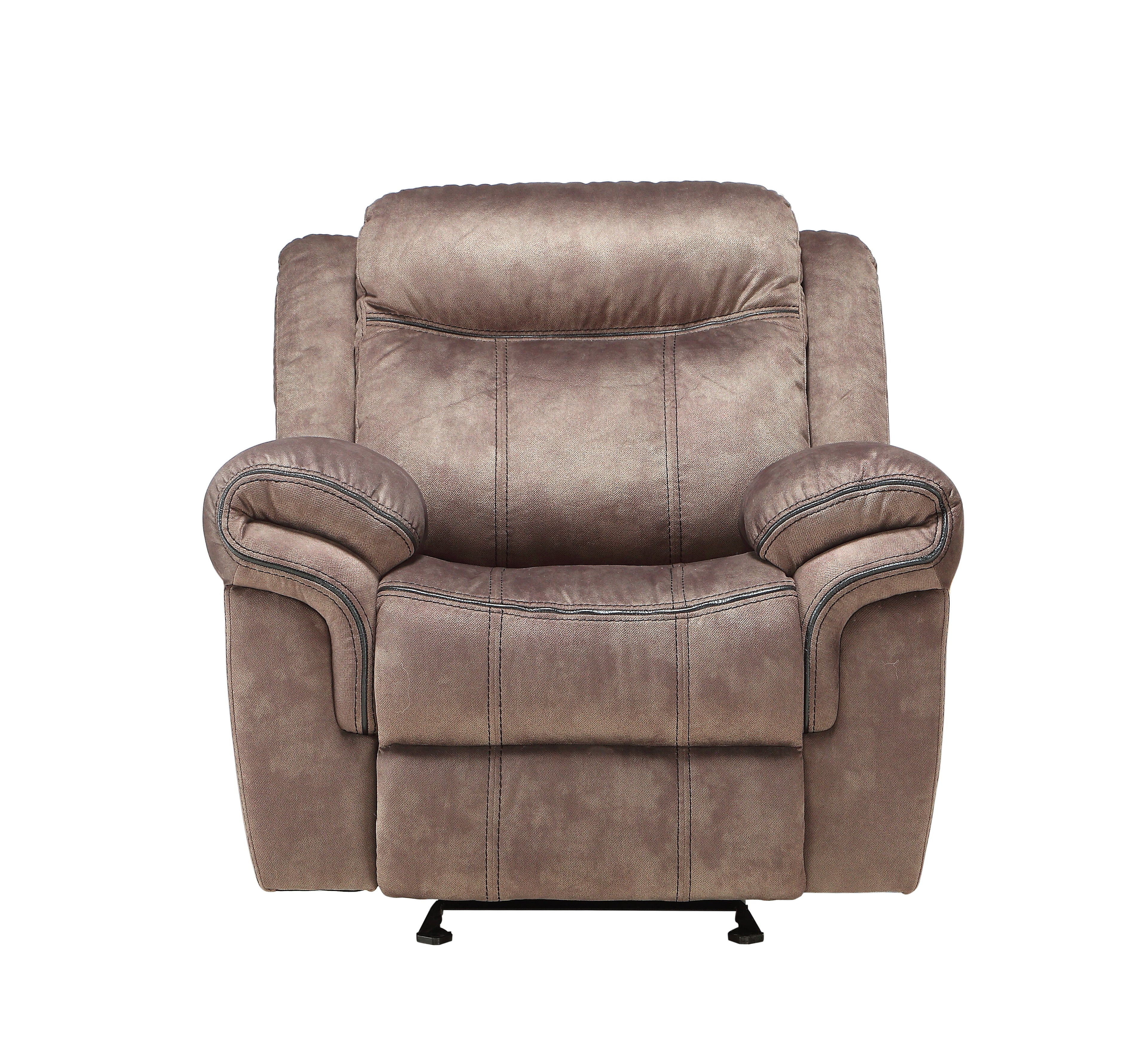 Zubaida Two Tone Chocolate Velvet 3PCS Recliner Living Room Set