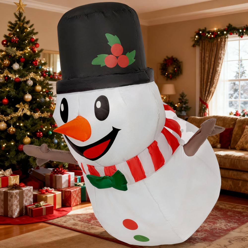 3.4' Blow-Up Outdoor Christmas Display Inflatable Hanging Snowman