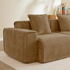 Streamlined Design Deep Seat Modular 3 Seat Sofa