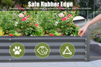 Galvanized Raised Garden Bed, Outdoor Planter Garden Boxes