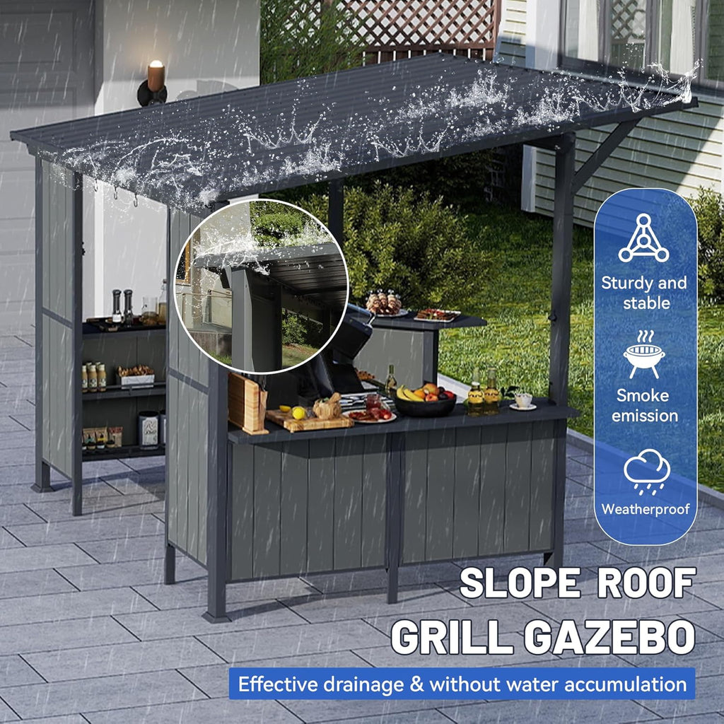 9X10FT Hardtop Grill Gazebo