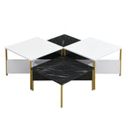 Modern Nesting Coffee Tables Set of 4 - Mid Century Modern Design