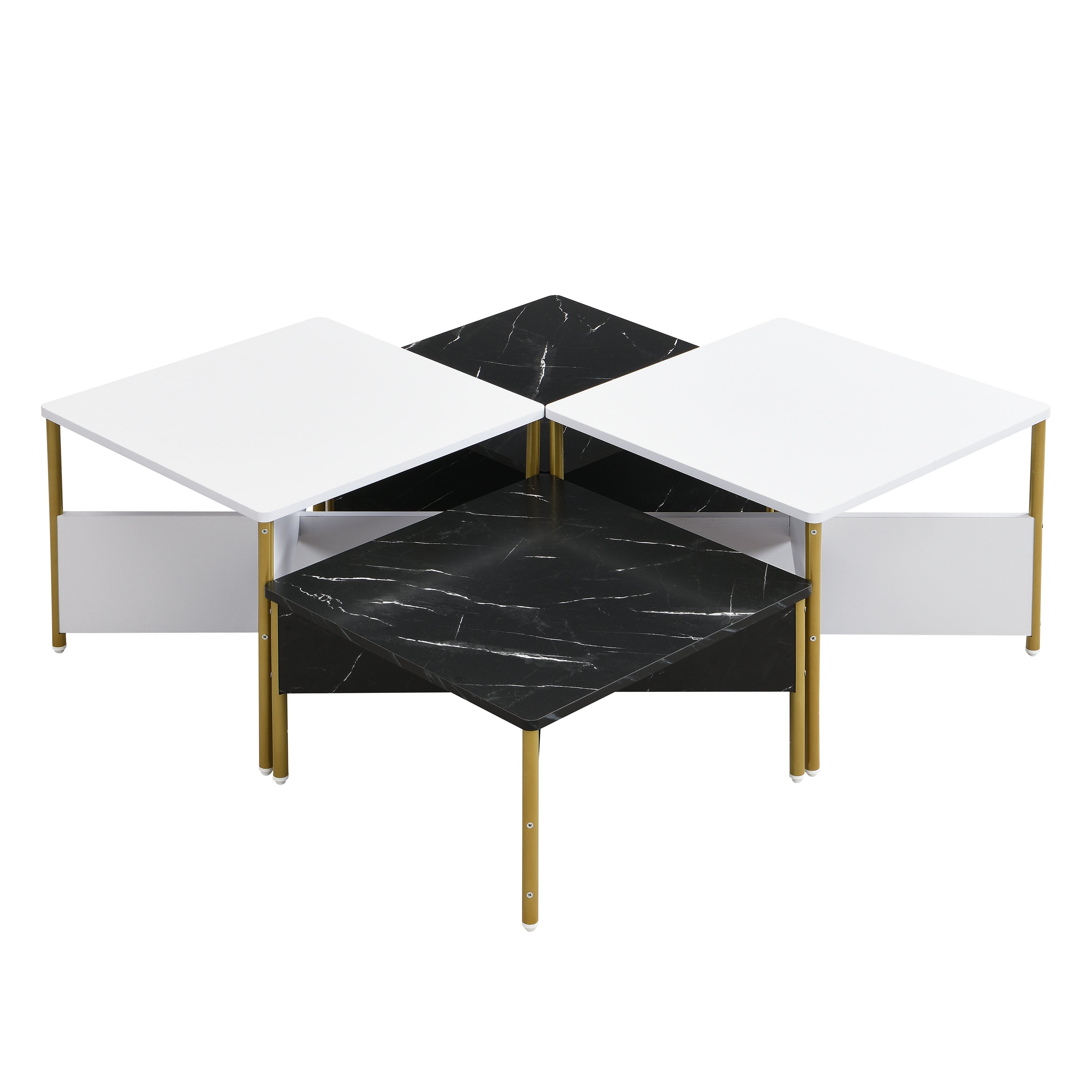 Modern Nesting Coffee Tables Set of 4 - Mid Century Modern Design