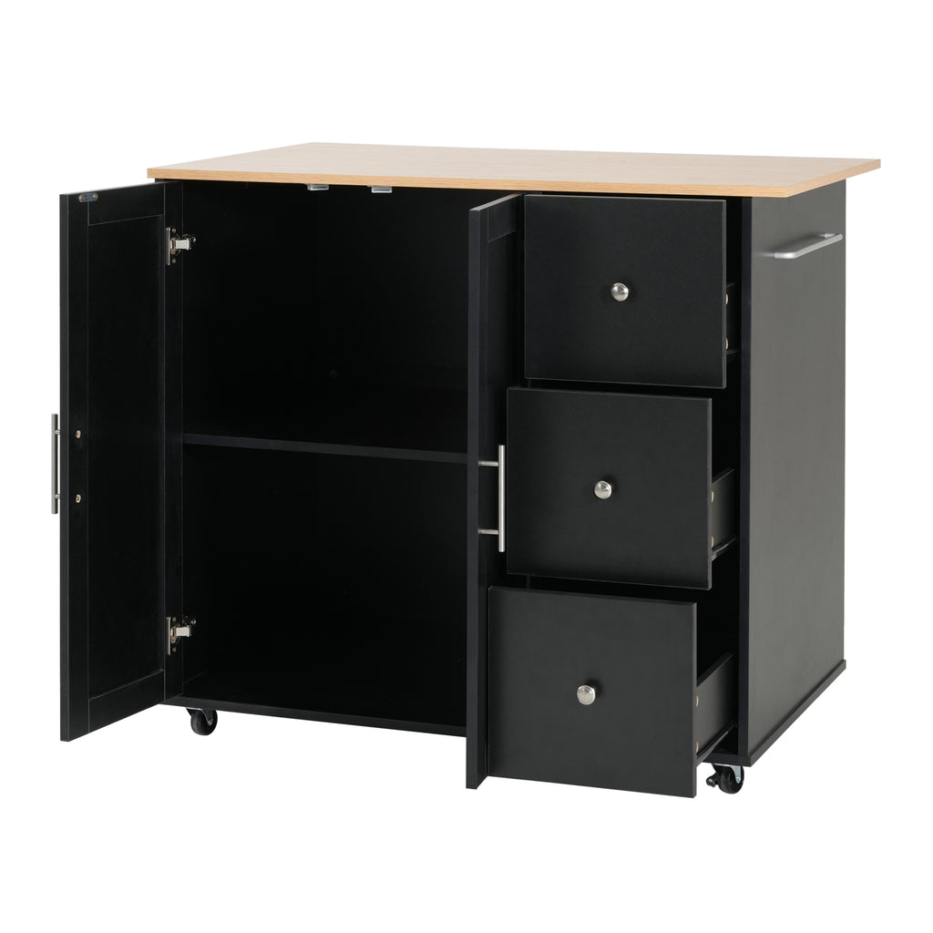 Mobile Kitchen Cart with Storage