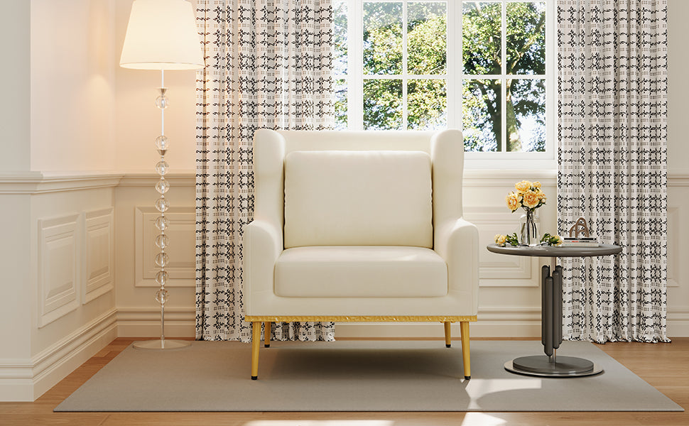 Modern Velvet Accent Chair