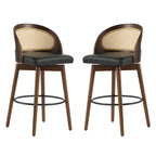 Como Indoor Wood Barstool, Dark