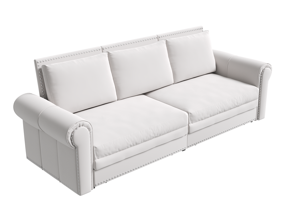 Chesterfield 3-in-1 Velvet Convertible Sleeper Sofa