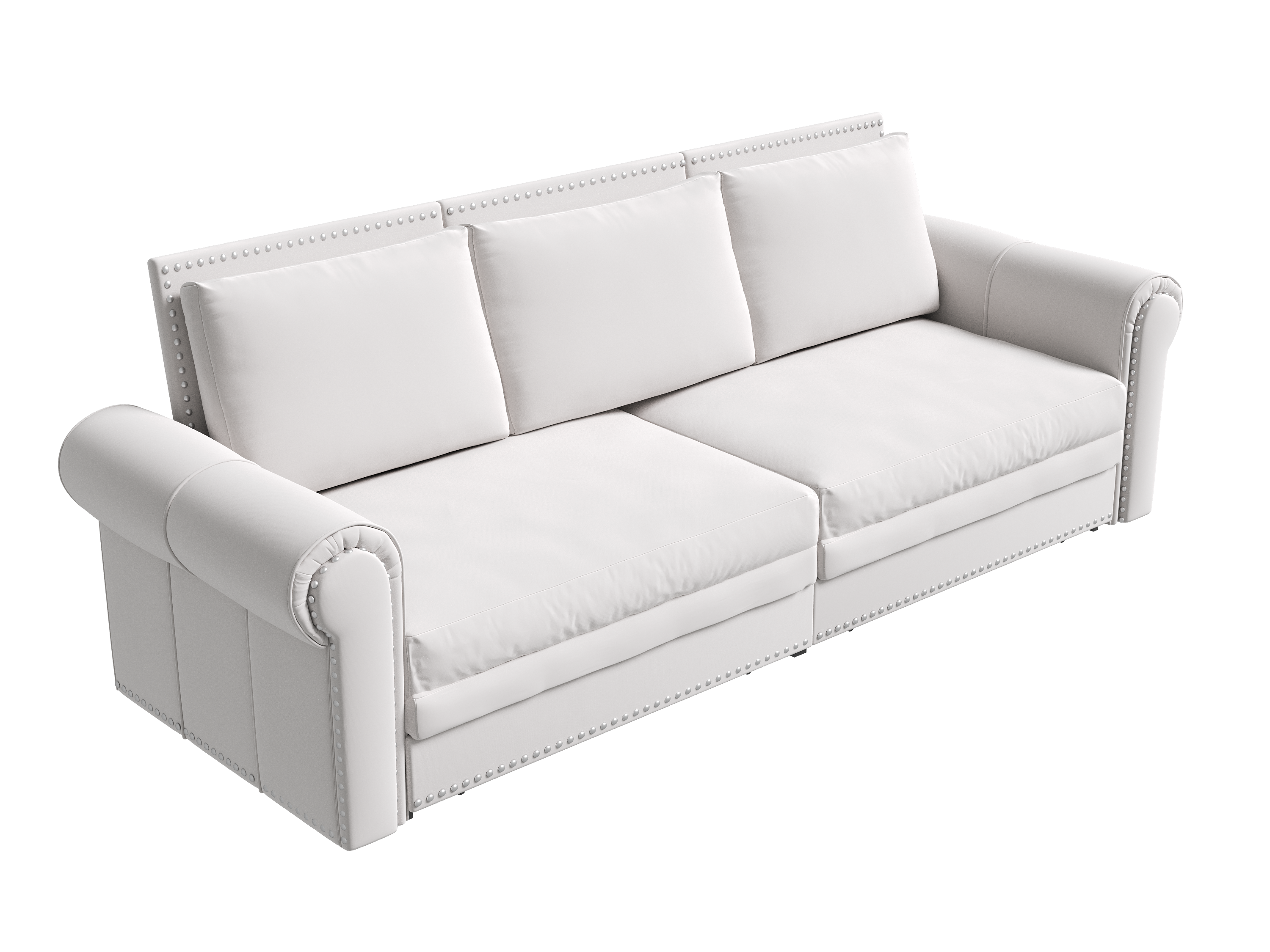Chesterfield 3-in-1 Velvet Convertible Sleeper Sofa