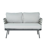 Mariano Steel 4-Pieces Conversation Set