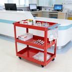 Tool Cart on Wheels, 3 Tier Rolling Mechanic Tool Cart