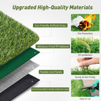 Realistic Deluxe Artificial Grass Synthetic Thick Lawn Turf Carpet