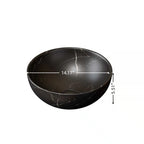 14 Inch Bathroom Bowl Ceramic Sink With Stone Pattern