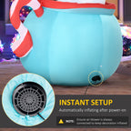 5ft Christmas Inflatables Outdoor Decoration: Bear & Penguins