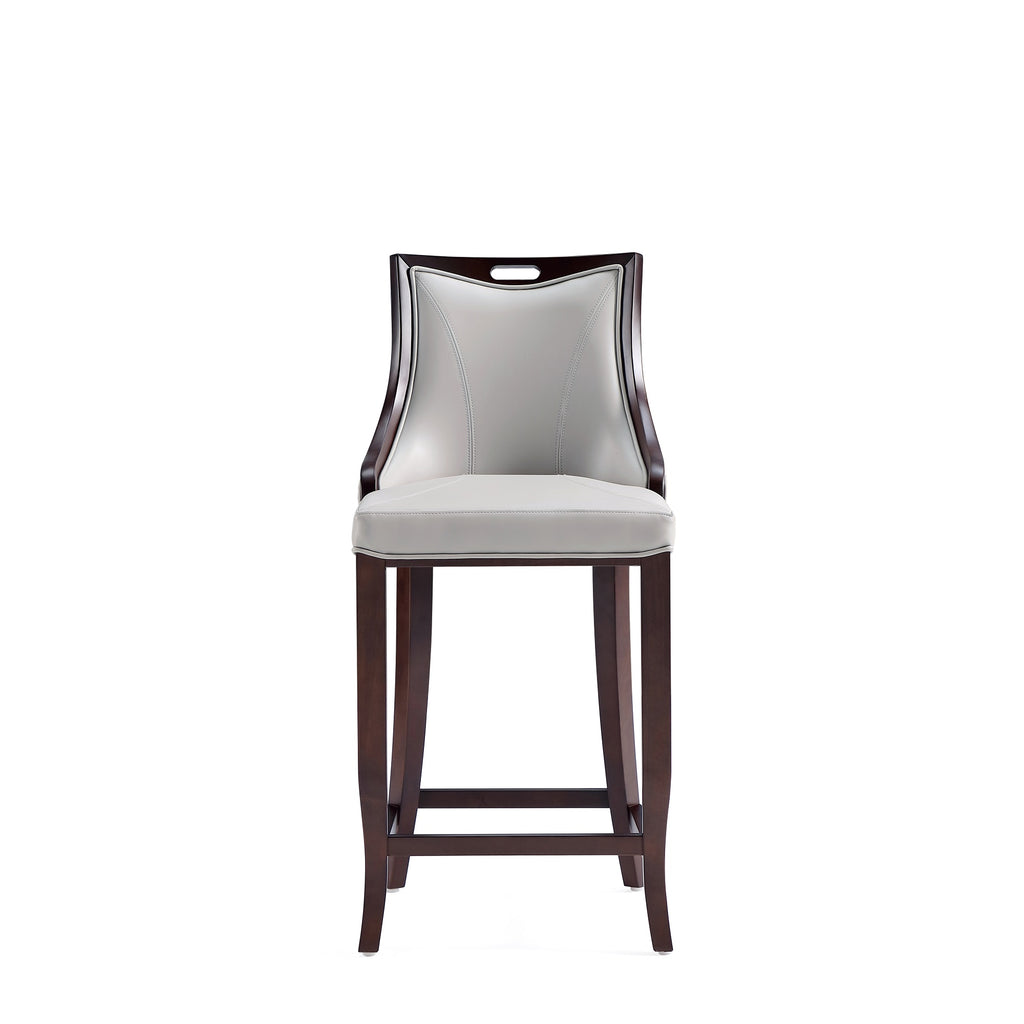 Emperor Wood Upholstered Barstool